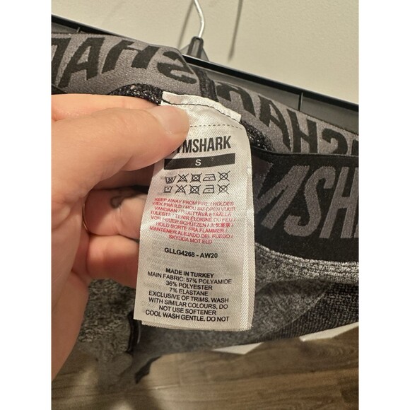 Gymshark Flex Low Rise Leggings Women's Gray Tight Gym Train Workout Yoga S - Picture 3 of 3